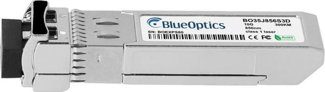 BlueOptics SFP+ Transceiver für Niagara Networks N-SFPP-SR2, Multimode 10 Gigabit Highspeed Datenübertragung, Silber - Bild 1