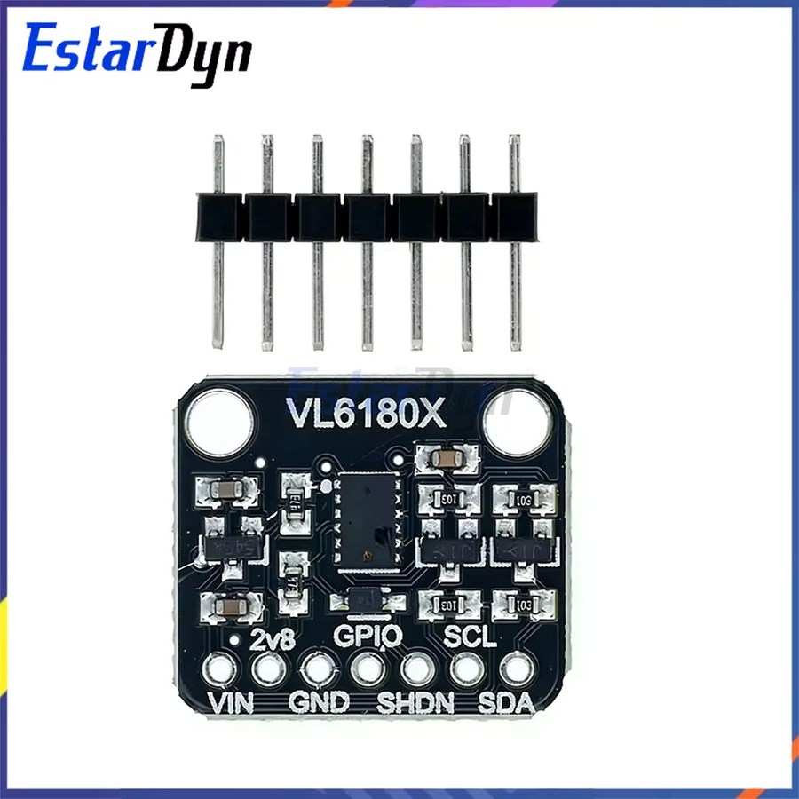Estardyn VL6180X Entfernungsmesser Optisches Abstandsmessmodul mit I2C-Schnittstelle in Schwarz - Bild 2