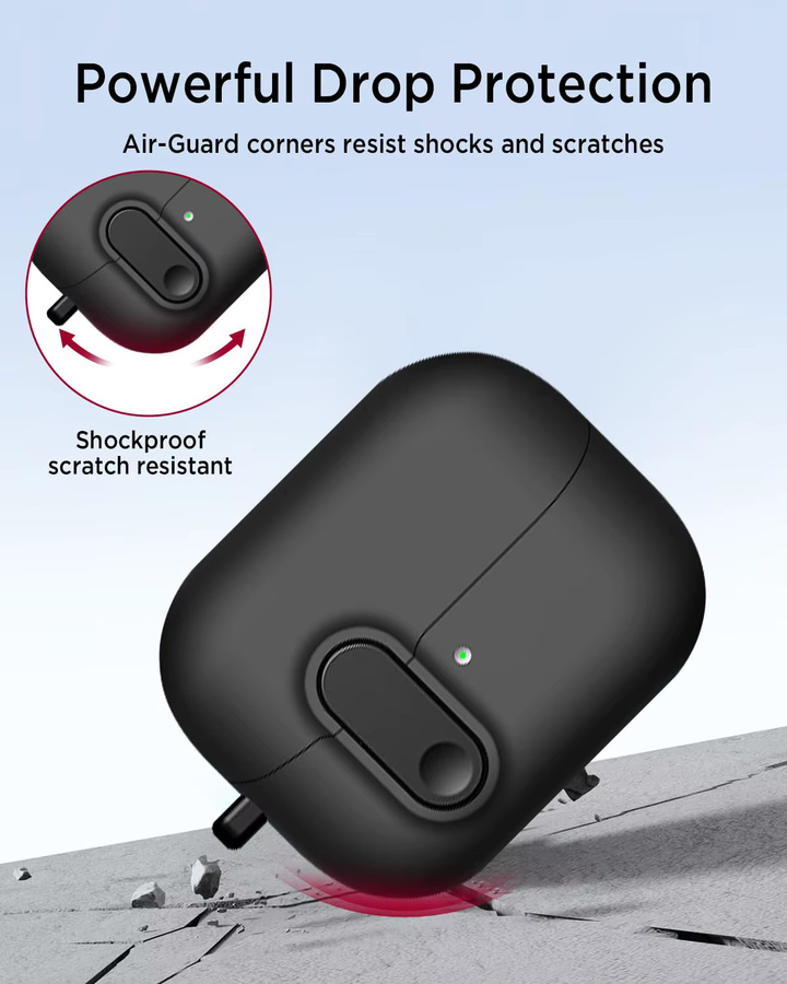 Samsung Schutzhülle mit Secure Lock Ganzkörper-Schutz für Galaxy Buds 3, Buds3 Pro und Buds3 FE in Black oder Pink - Bild 3