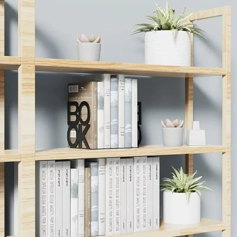 Rutschfeste Buchstützen aus Metall für Zuhause, Büro und Bibliothek in Schwarz oder Weiß - Bild 2