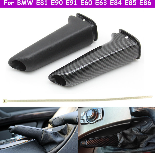 TNAI Handbremshebel Abdeckung für BMW 1er 3er 5er 6er Serie X1 X3 Z4 in Schwarz - Bild 1