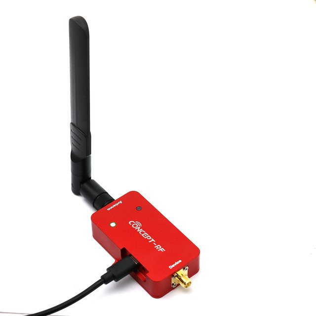 DykbRadio Bidirektionaler 2,4GHz Signalverstärker mit 4W Leistung in Rot für RC-Drohnen und WLAN-Bildübertragung - Bild 1