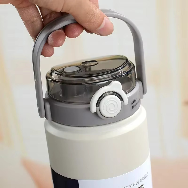 PGY Thermo-Becher aus 316 Edelstahl mit Vakuum-Isolierung und Strohhalm, grün - Bild 3