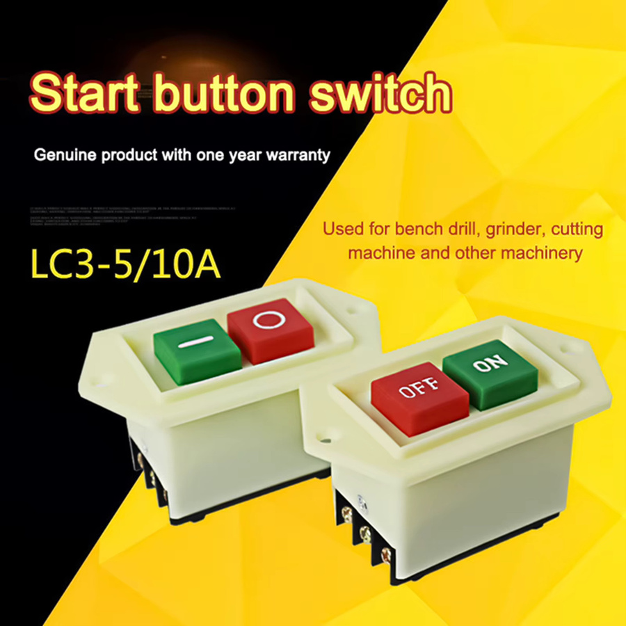 Schneider Electric 5A 3-Phasen-Verriegelung EIN/AUS-Steuerknopf für Tischbohrmaschinen und Schleifmaschinen, Mehrfarbig - Bild 3