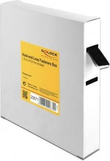 Delock 20671 Klettband Schwarz, Länge: 10 m, Breite: 2 cm - Bild 1