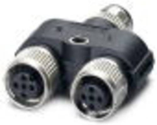 Phoenix Contact 1419920 Sensor- und Aktor-Verteiler mit Adapter in Schwarz, 5-polig, 5 Stück - Bild 1