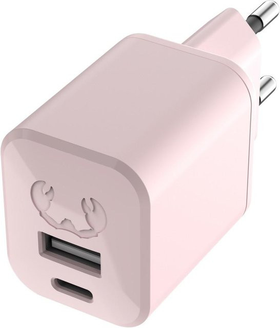 Fresh N Rebel Mini-Charger mit USB-C und USB-A, PD 30 W, Smokey Pink - Bild 1