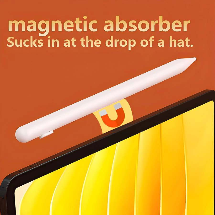 Universal Stylus Pen für iPad mit Palm Rejection, Magnetischer Adsorption, Neigungssensitivität und USB-C Schnellladung, Weiß - Bild 2