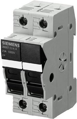 Siemens Zylindersicherungshalter 25A 1000 V/DC Grau 6er Pack - Bild 1