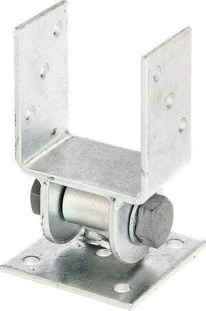 GAH Alberts Pfostenträger aus Stahl, feuerverzinkt, Farbe: Silber, Breite: 100 mm, Länge: 168,5 mm - Bild 1