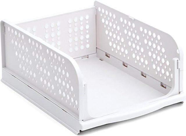 OutsideWorld Schrank Organizer Aufbewahrungsbox aus Kunststoff in Weiß - Bild 1