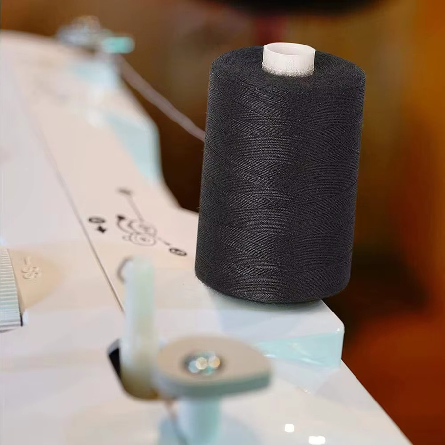 2er-Set Polyester-Nähgarn in Schwarz und Weiß, 2 x 500 m langlebiger Nähfaden für Handmaschine und Nähmaschine - Bild 4