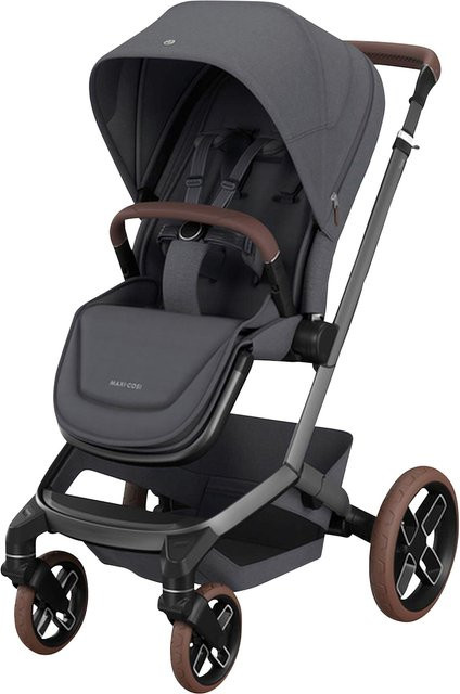 Maxi-Cosi Premium Kombikinderwagen Fame in Grau mit Federung und Schwenkrädern - Bild 1