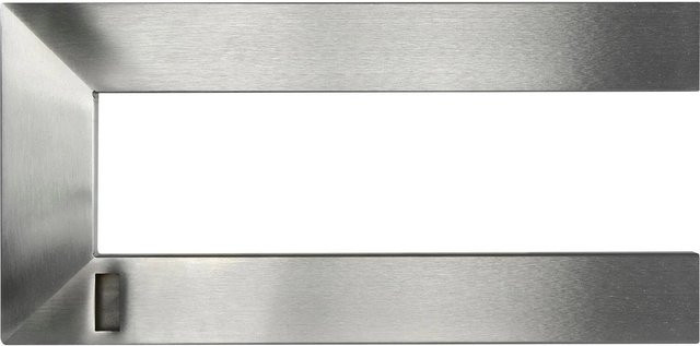 Simausrom Garderobenstange U-Form Links aus gebürstetem Edelstahl in Silber, Breite: 300 mm, Höhe: 150 mm - Bild 1