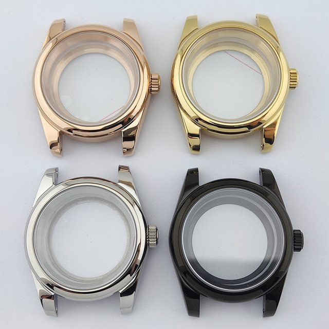 OUMASHI Uhrengehäuse Edelstahl, Saphirglas, 36 mm / 39 mm - Bild 1
