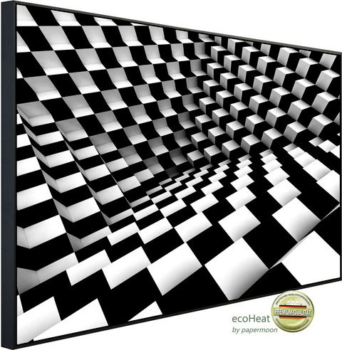 papermoon Infrarotheizung EcoHeat Abstrakte Geometrie in Bunt mit Matt-Effekt, App-Steuerung und Überhitzungsschutz - Bild 1