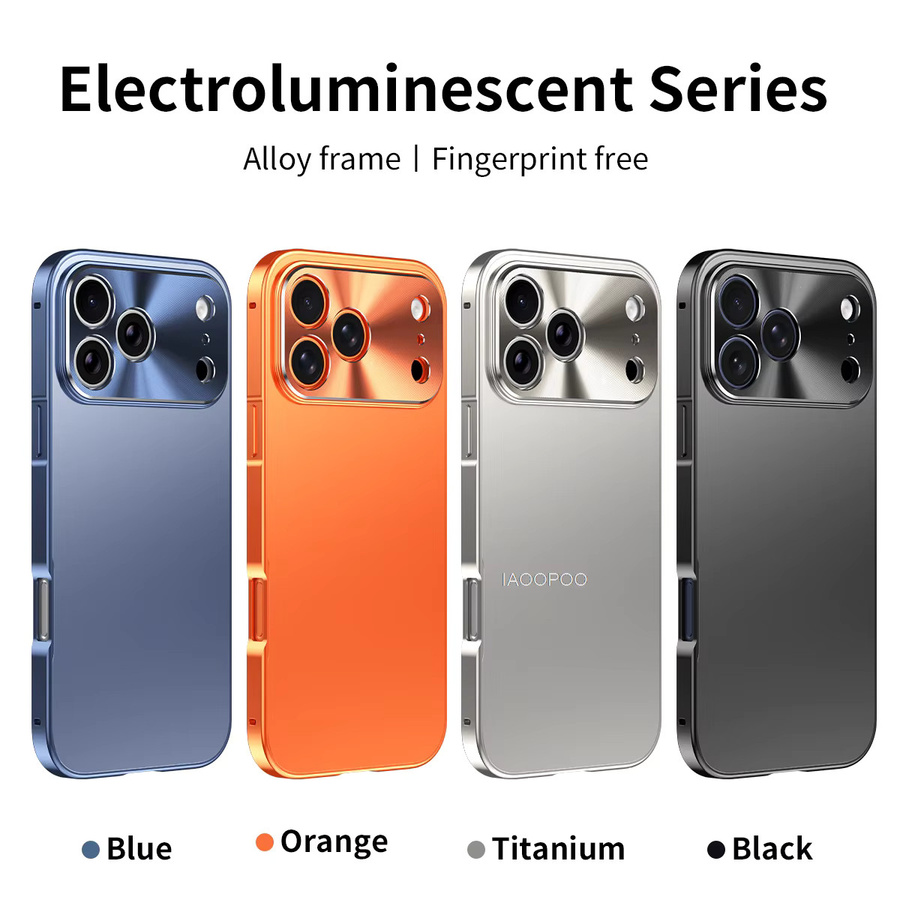 iAOOPOO Stoßfeste iPhone Schutzhülle mit magnetischem Aluminiumrahmen und Kunststoffrückseite in Schwarz für iPhone 17 Pro Max, iPhone 16, iPhone 15 und iPhone 14 Pro Max - Bild 2