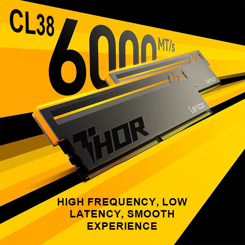 Lexar THOR RGB DDR5 Gaming-Desktop-Arbeitsspeicher 32GB Kit (2x16GB) 6000MHz CL38 Schwarz - Bild 2