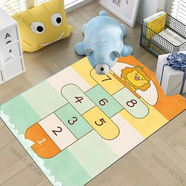 Rutschfester Hüpfspielteppich Karpetti für Kinderzimmer und Wohnzimmer, Mehrfarbig, B/T: 150 x 100 cm - Bild 1
