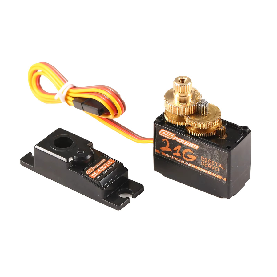 DSPOWER Mini Digital Servo, Metall/Kunststoffgetriebe, Wasserdicht - Bild 4