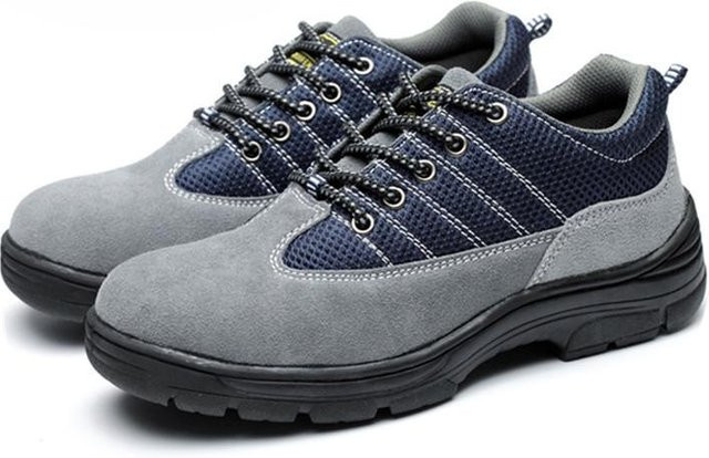 Avant-garde Arbeitsschutzschuhe aus Leder in Grau, Größe 46 - Bild 1