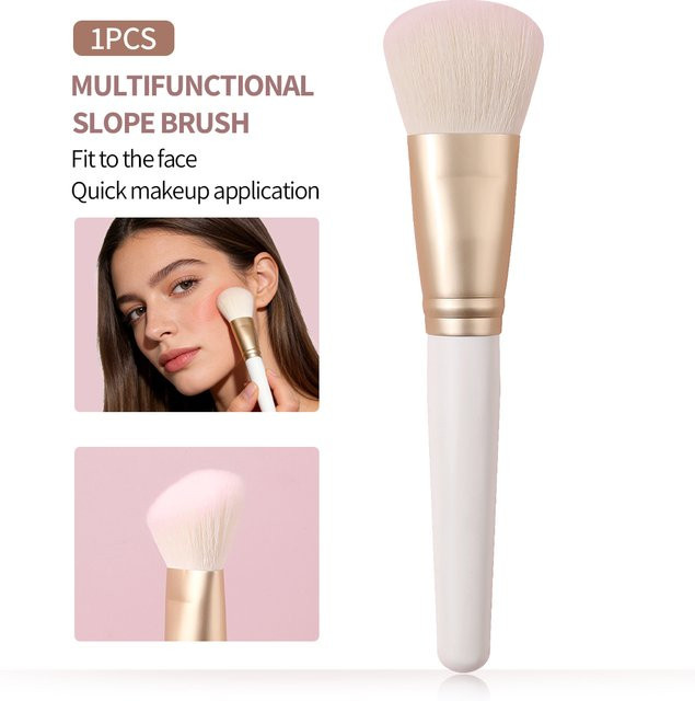 KOSSHOW Make-up-Pinsel, Schrägspitze, Weiß-Gold, Unisex - Bild 1