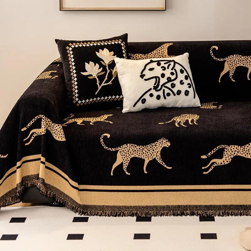 Yiran Furniture Multifunktionaler Sofabezug mit Tiger- und Leopardenmuster, B/B: 180 x 90 cm - Bild 4