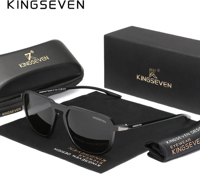 KINGSEVEN Sonnenbrille, Vollrand, Square, polarisiert, Unisex - Bild 1