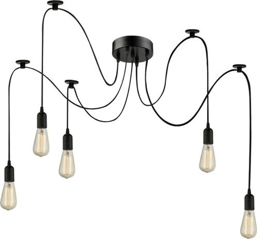 GLOBO LIGHTING Pendelleuchte MARACANA in Schwarz, modernes Industrial Design aus Metall, E27 - Bild 1