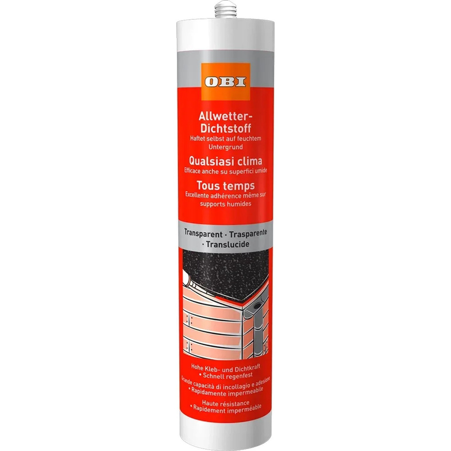 OBI Allwetter Dichtstoff Transparent 310 ml - Bild 2