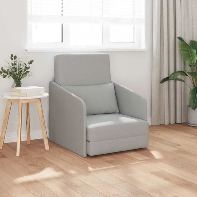 Modernes Sofa Bett von Vidaxl in Grau aus Stoff, B/T/H: 65 x 80 x 83 cm - Bild 1