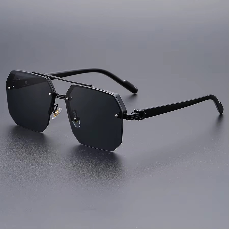 Hindfield Sonnenbrille, randlos, square, Unisex, Metall, black - Bild 2