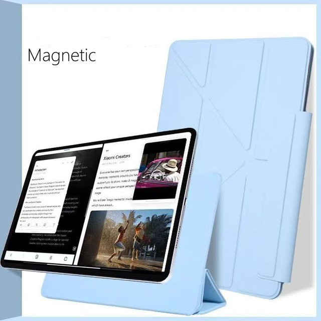Ultra Slim Magnetische Abnehmbare Schutzhülle für Samsung Galaxy Tab S10 FE und Tab S9 FE 10,9 Zoll in Grau und Blau - Bild 1