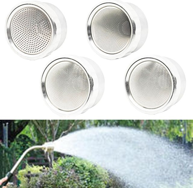 LEENKEA Gartenbewässerungssprinkler aus Aluminiumlegierung in Silber, 400-2000 Mesh Sprinklerkopf für die Gartenbewässerung - Bild 1