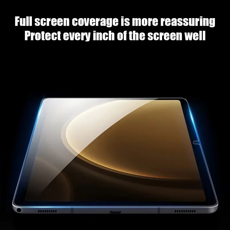 2er-Pack Samsung Galaxy Tab A9 Plus Displayschutzfolie aus gehärtetem Glas, 11 Zoll, transparent, kratzfest - Bild 5