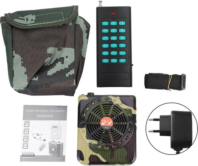 Wosawe Outdoor Sports Camouflage Vogelrufer mit Fernbedienung und Sound Lautsprecher in Multicolour - Bild 1