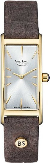 Bruno Söhnle Armbanduhr, Quarz, Edelstahl, Leder, Silber, Gold, Damen - Bild 1