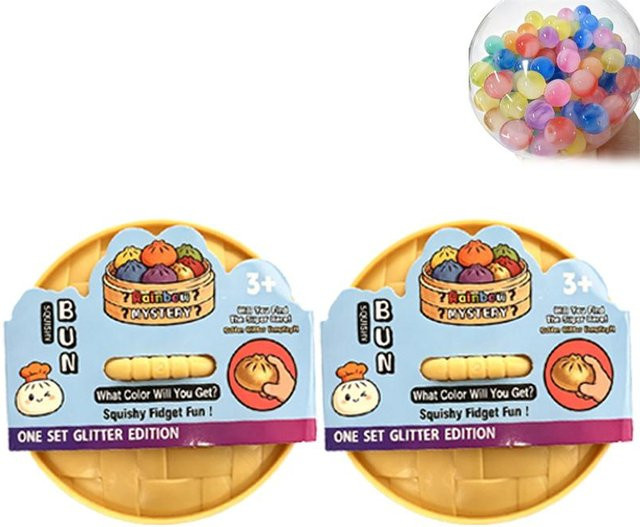Binchi Outdoor Equipment Mystery Box Großer Dumpling Stressball, Bunter Squishy Brötchen, Sensorisches Spielzeug - Bild 1