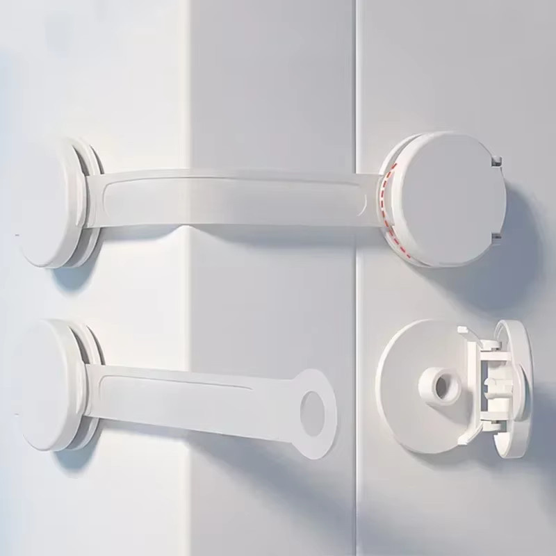 DHDH Baby-Sicherheitsschlösser zur Kindersicherung für Schränke und Kühlschränke, Farbe: Weiß, 2/5 Stück - Bild 3