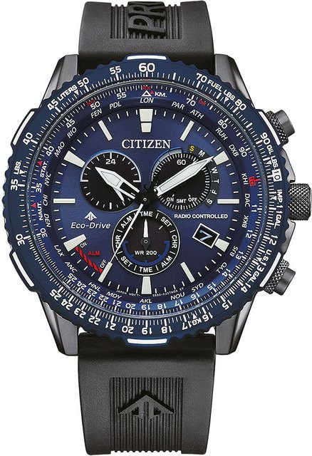 Citizen Chronograph, Solar, Edelstahl, 45 mm, Herren, Blau, 20 ATM - Bild 1