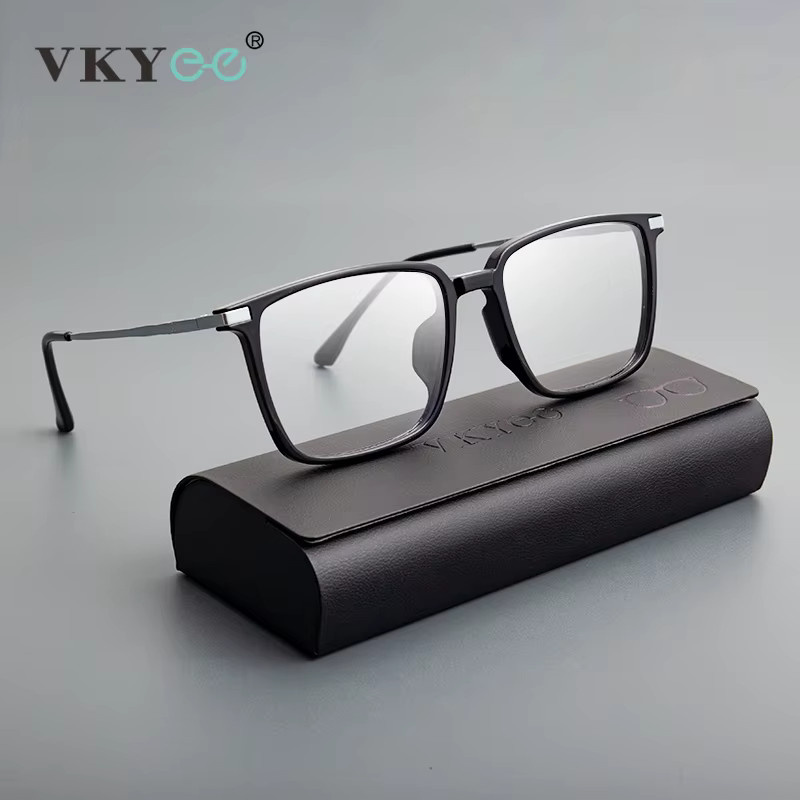VICKY 5042X Lesebrille, Herren, Vollrand, quadratisch, Titan, schwarz - Bild 3