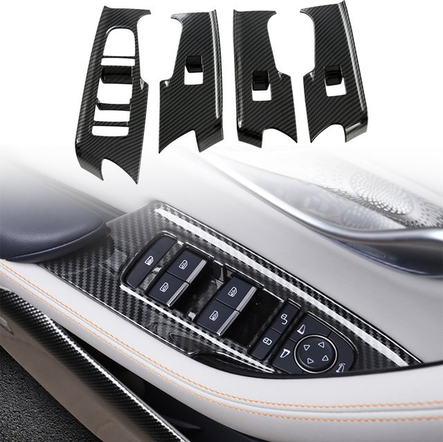 LHD Fensterheber Schalter Abdeckung für BYD Song Plus DM-i EV, Sealion 6 und Seal U Champion Edition (2021-2025) in Schwarz - Bild 1