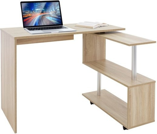 ML-Design Schreibtisch mit Rollen in Sonoma-Eiche, B/T/H: 150 x 88 x 75 cm - Bild 1
