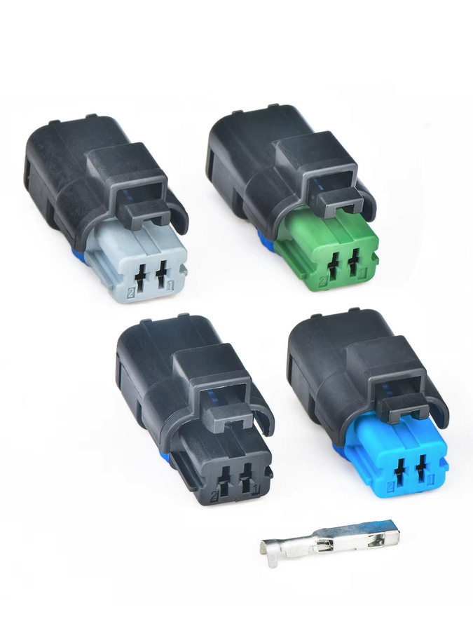 Yuyi 2-Pin Auto-Steckverbinder für Wassertemperatursensor, Scheinwerfer und Magnetventil in Schwarz, Teilenummern 211PC022S0149 211PC022S5149 211PC022S6149 211PC022S8149 - Bild 2