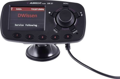 Albrecht DR 57 Bluetooth FM-Transmitter mit DAB+ Empfänger und Freisprechfunktion in Schwarz - Bild 2