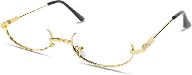Bai Fen Bai Electronic 3C Korrektionsbrille Halbrand, rechteckig, Unisex, beige - Bild 1