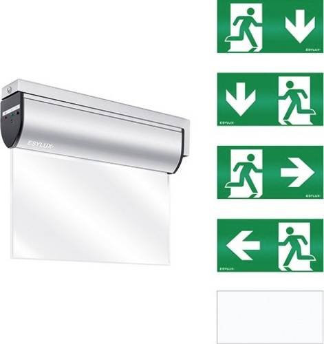 ESYLUX EN10031632 LED Fluchtweg-Notbeleuchtung mit Wandauslegermontage in Weiß - Bild 1