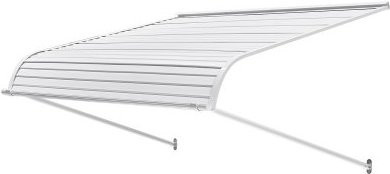 VEVOR Aluminium Fenstermarkise als Türvordach zum Schutz vor Regen, Schnee und Sonnenlicht, B/H/T: 121,9 x 106,6 x 51 cm - Bild 1