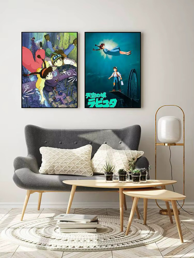 L-Laputa C-Castle Sky Poster, selbstklebend und wasserfest, mehrfarbig, rechteckig - Bild 6