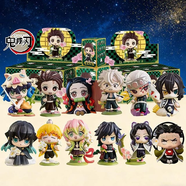 Bandai Demon Slayer Blindbox, Tanjiro Kamado Nezuko Cartoon-Figur, 1-12 Stück Set - Bild 1